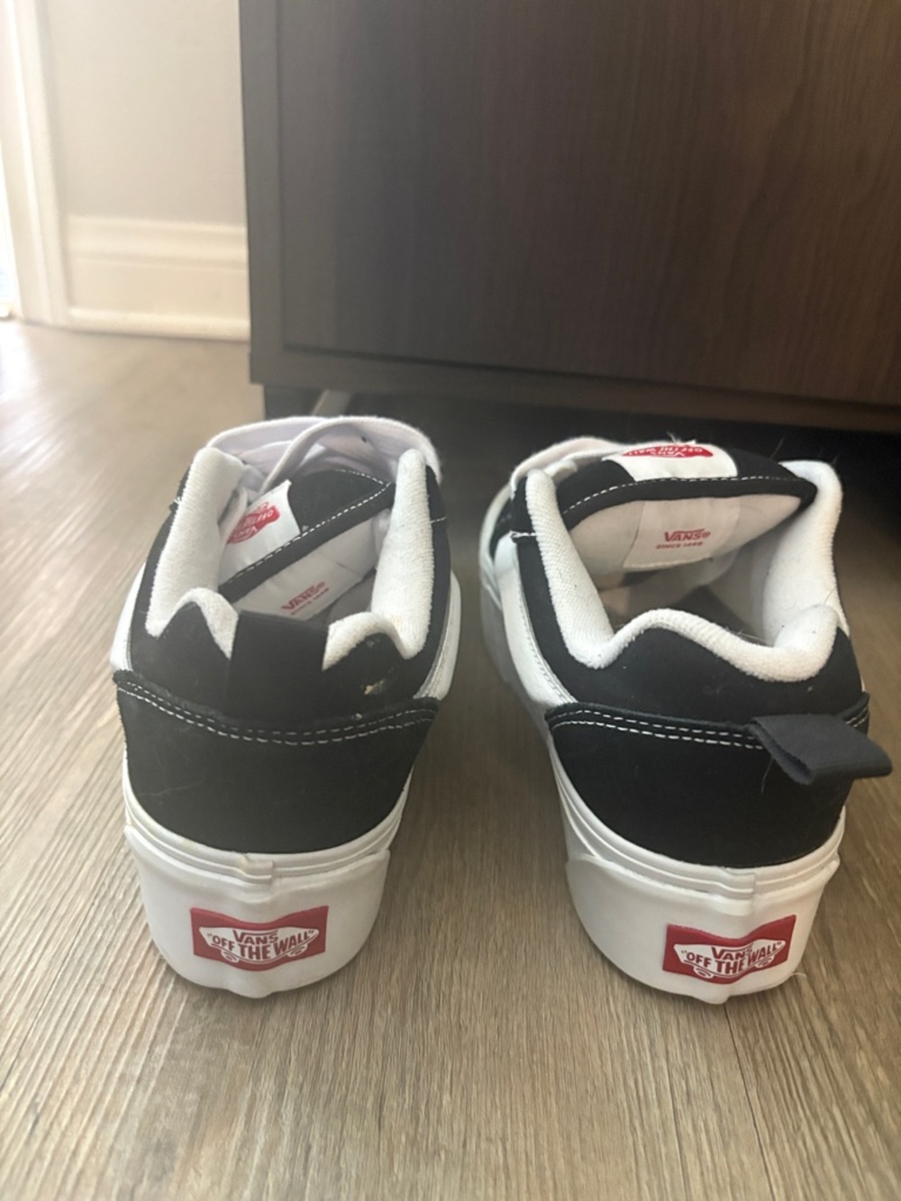 Vans Black and White Low-Top Skate Sneakers - Picture 3 of 6